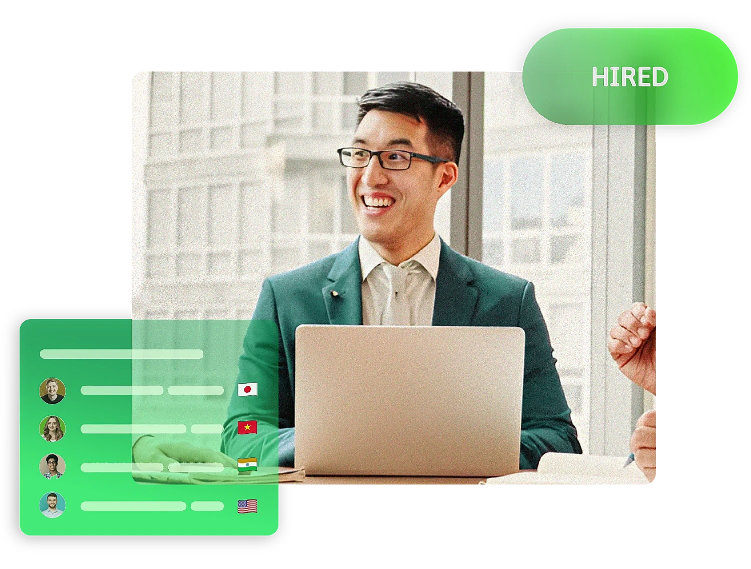 Aniday global recruitment and EOR services illustration